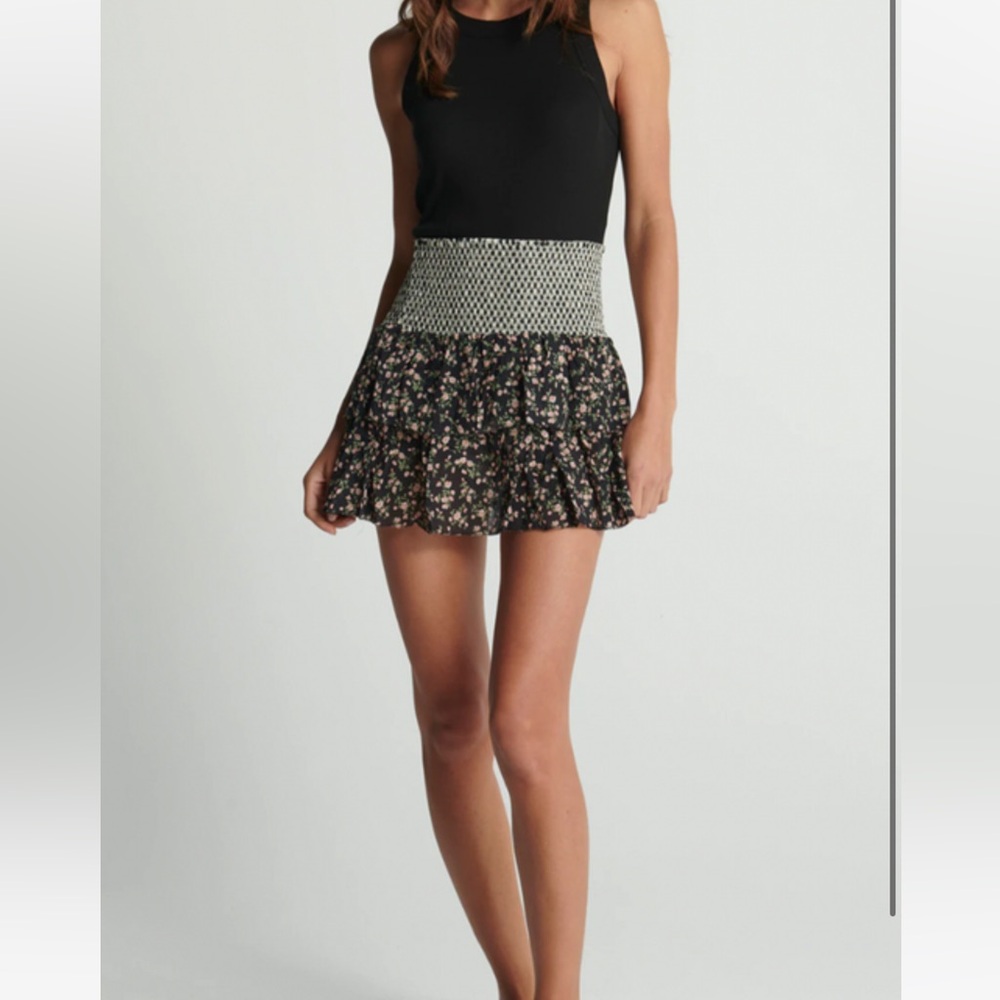 SUNDAYS- Lara Skirt Floral Gingham